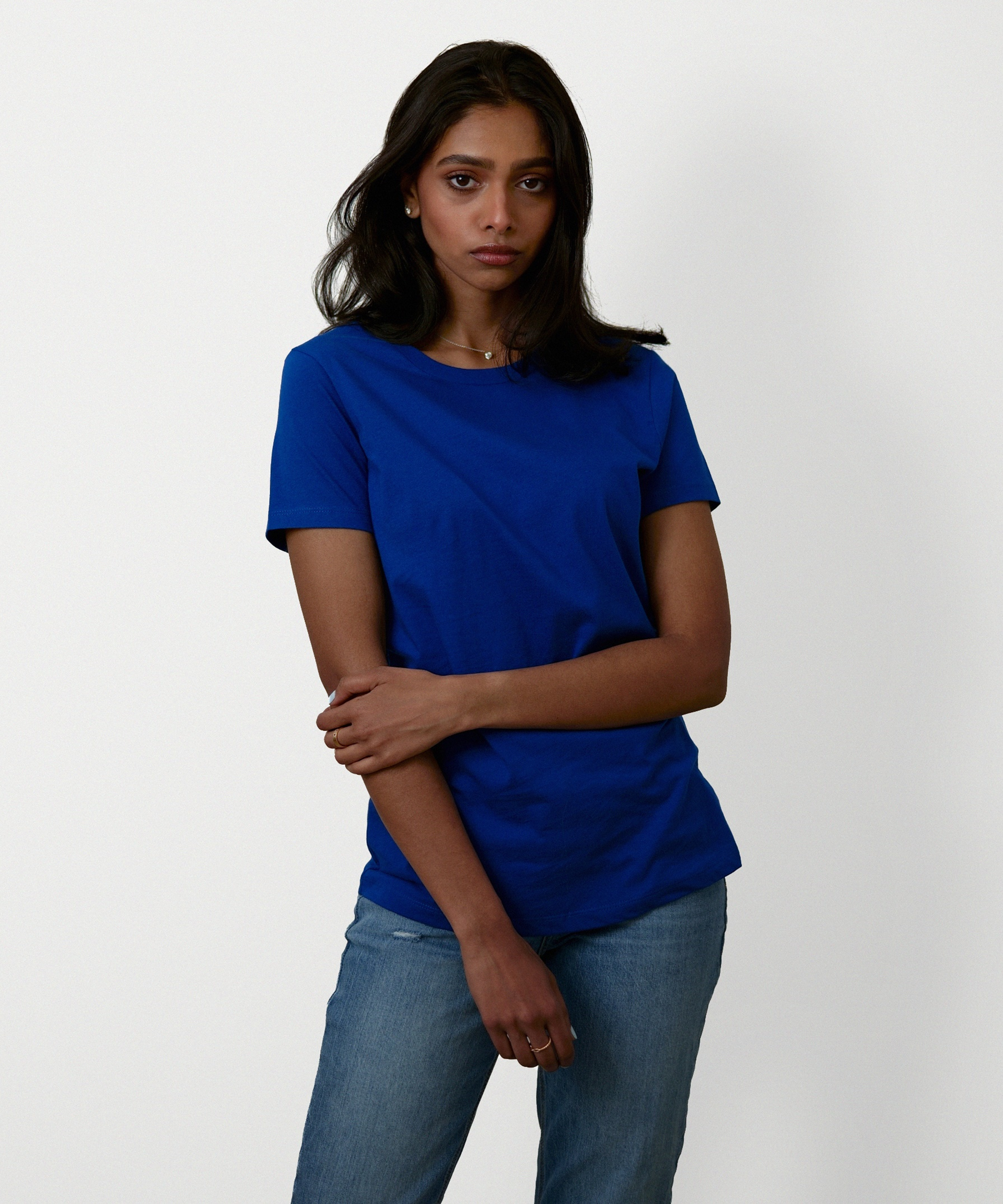 Essential Short Sleeve T-Shirt for Women (Deep Royal)