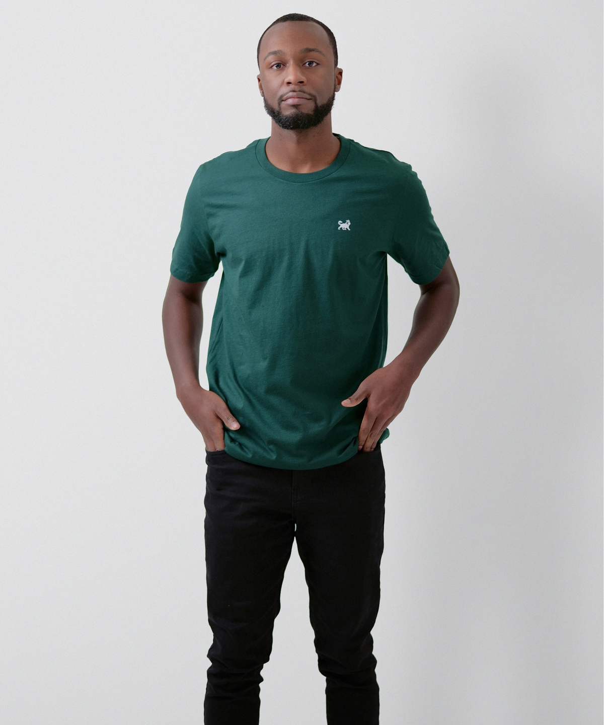 Signature Short Sleeve T-Shirt for Men (Forest Green)