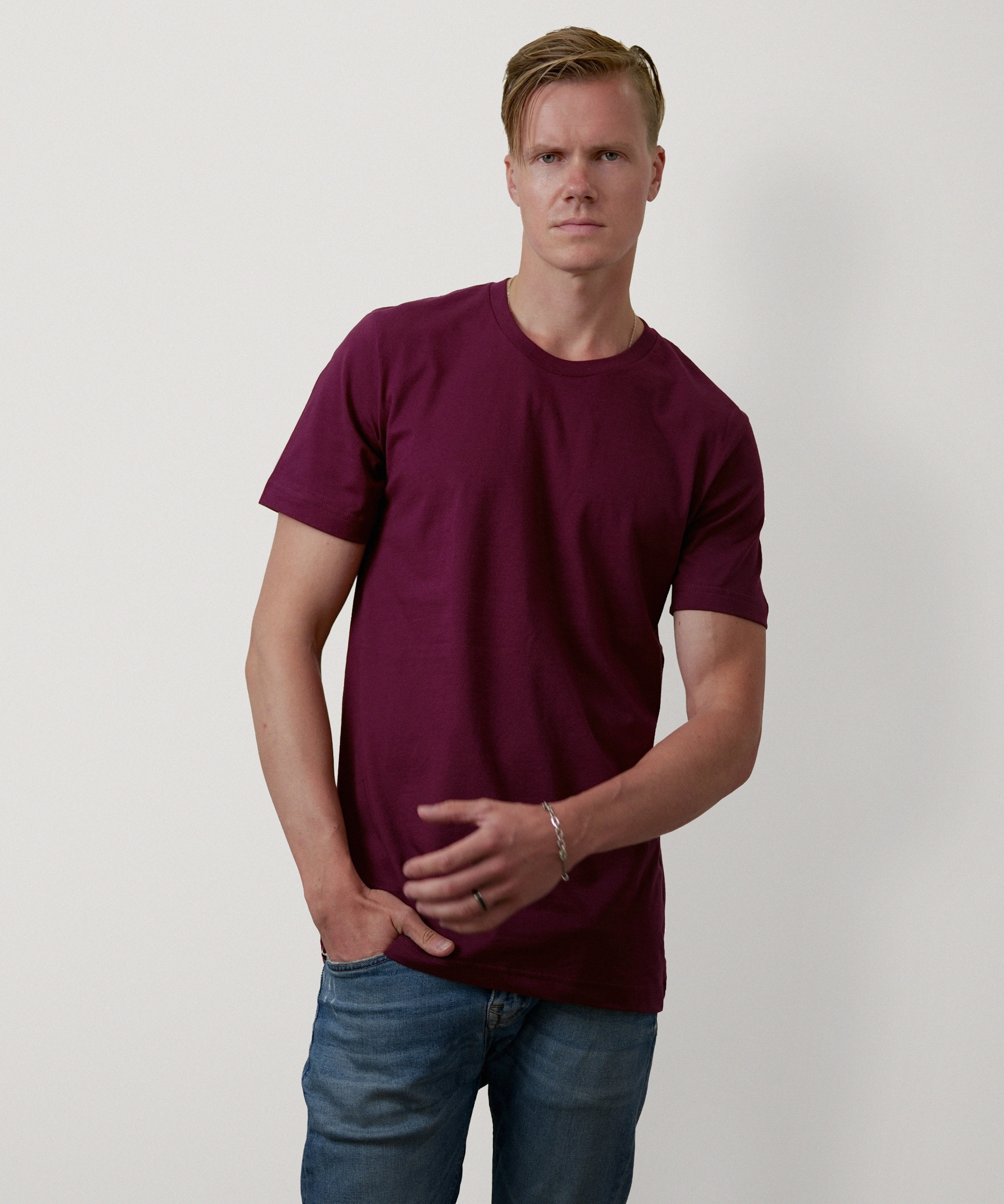 Essential Short Sleeve T-Shirt (Maroon)