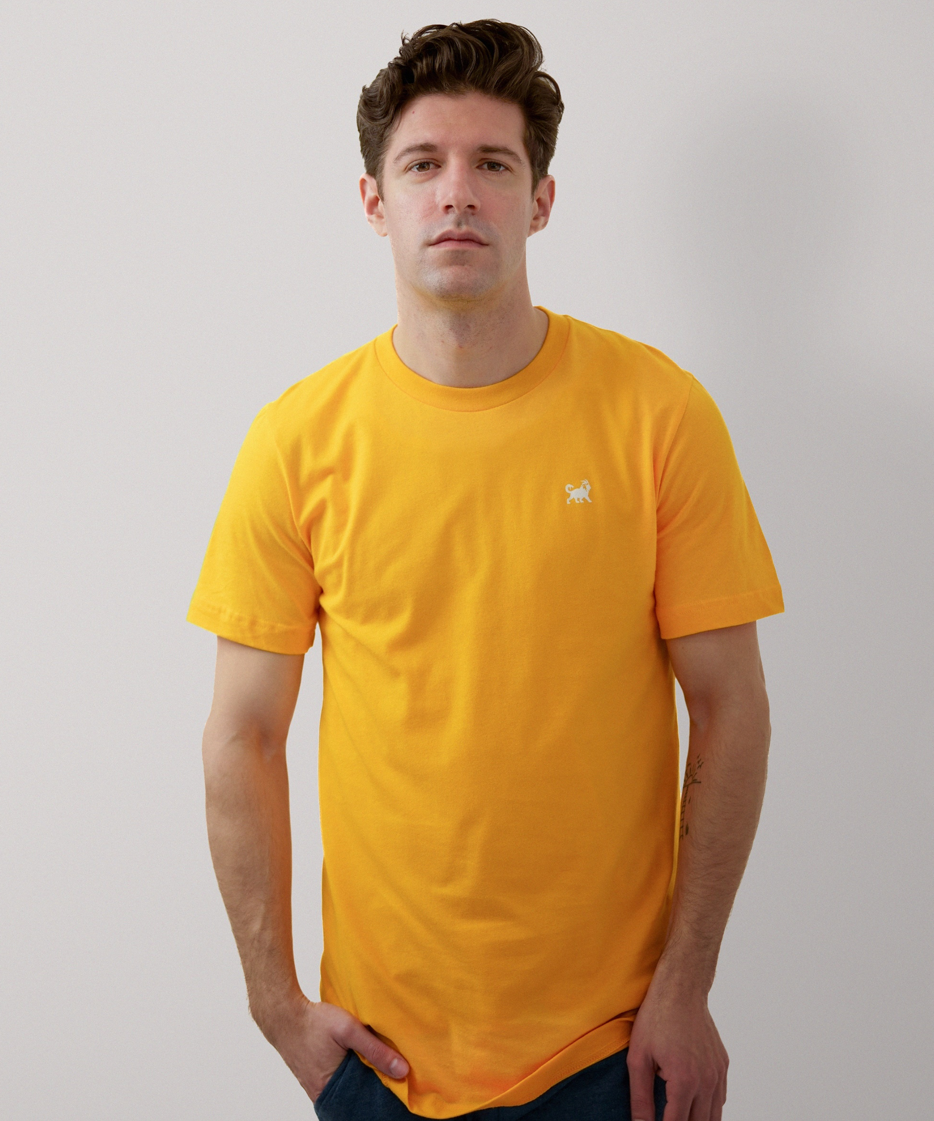 Signature Short Sleeve T-Shirt for Men (Gold)
