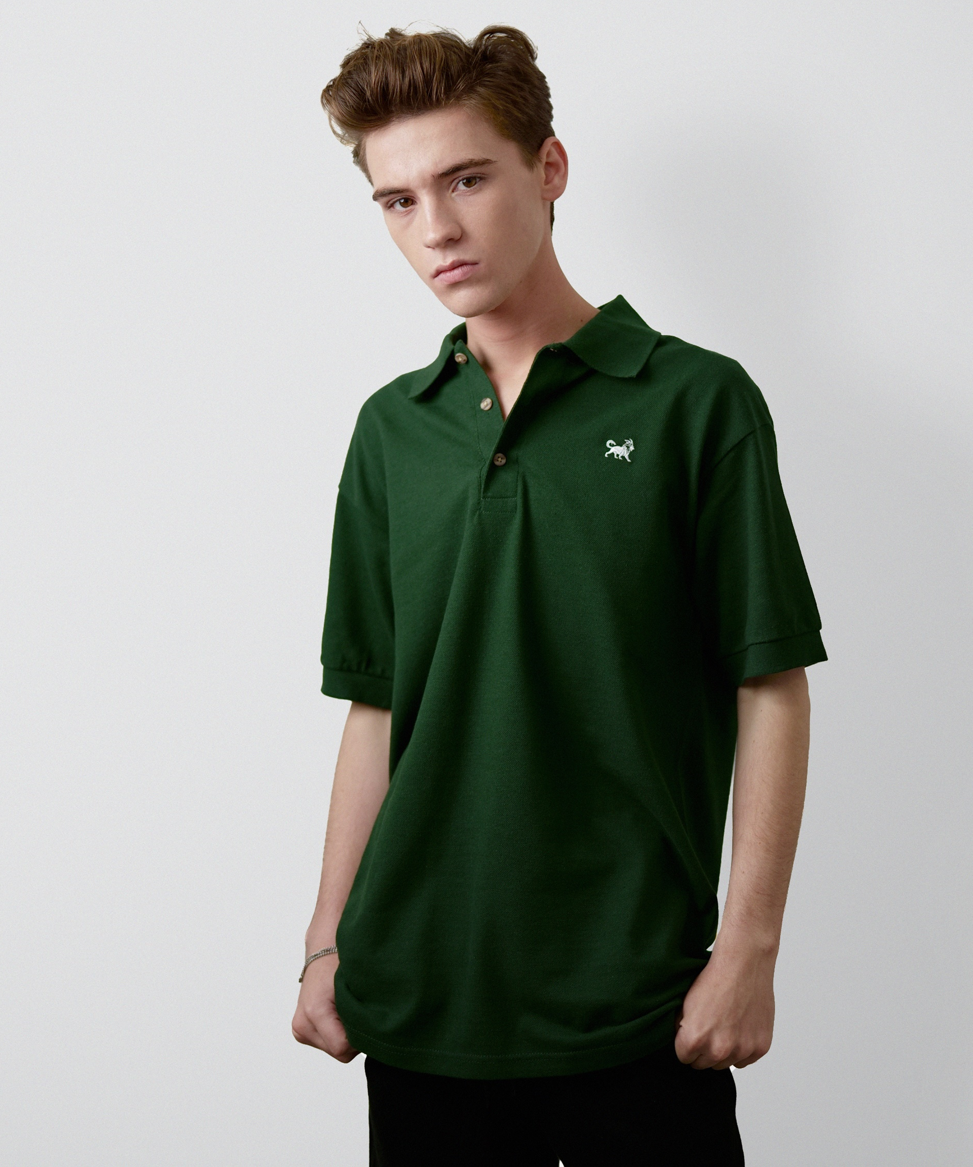 Signature Polo Shirt for Men (Forest Green)