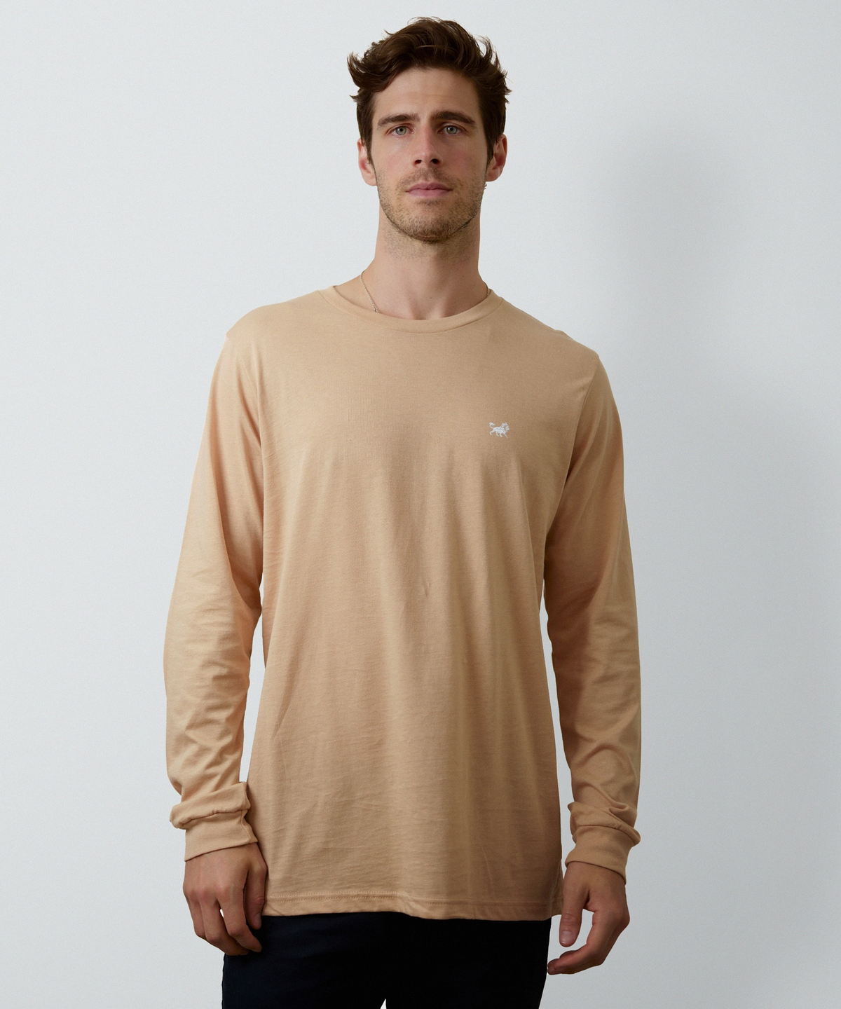 Signature Long Sleeve T-Shirt for Men (Sand Dune)