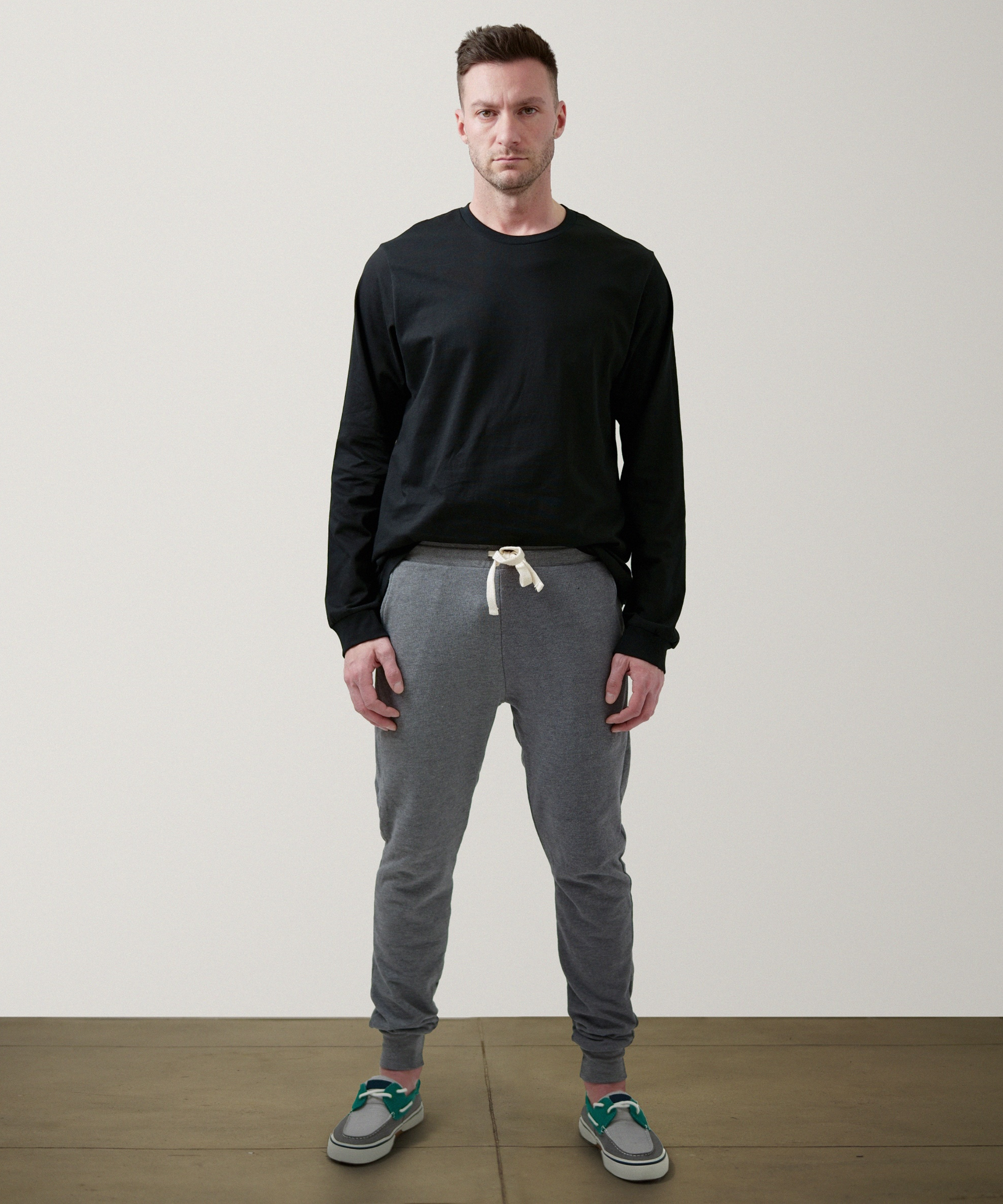 Unisex Organic French Terry Joggers (Heather Ash)