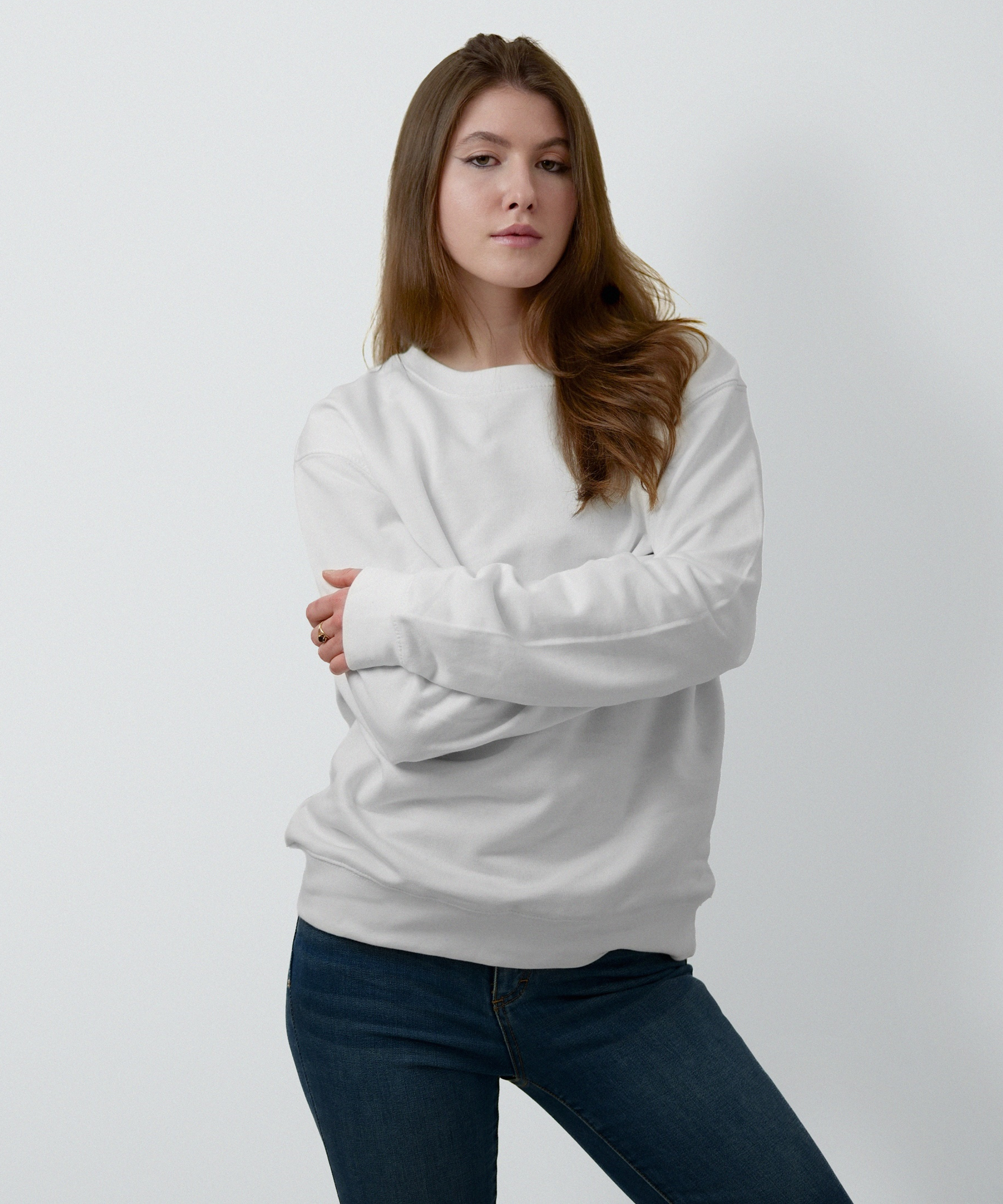 Essential Midweight Sweatshirt (White)