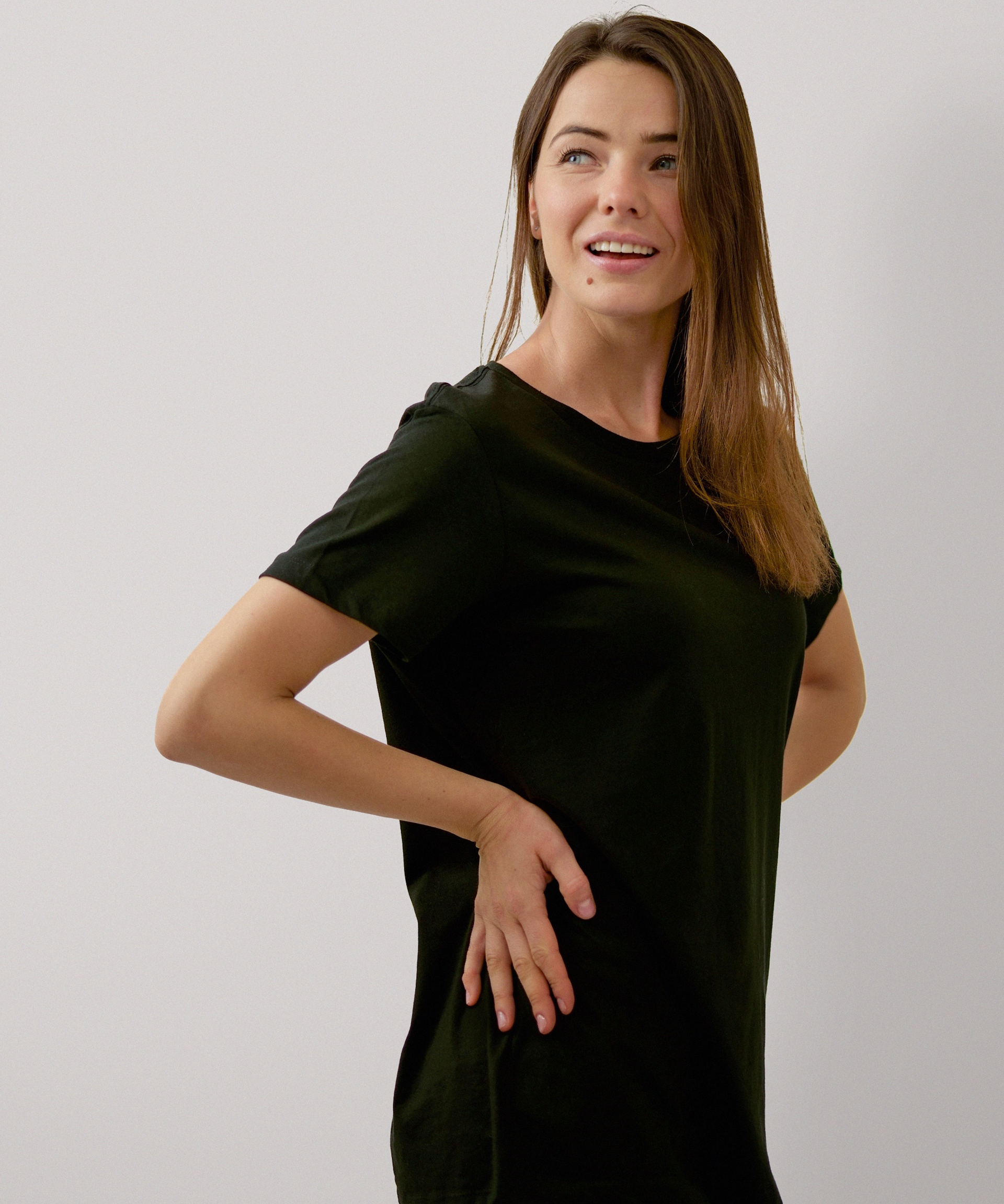 Essential Short Sleeve T-Shirt for Women (Black)
