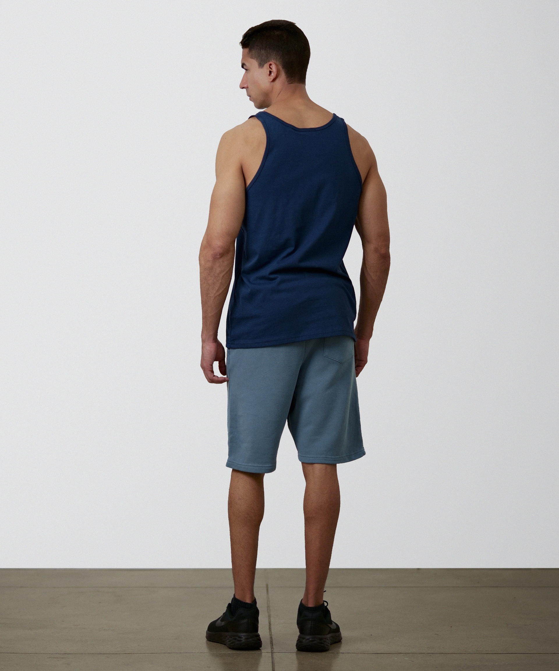 Fleece Essential Shorts (Slate Blue)