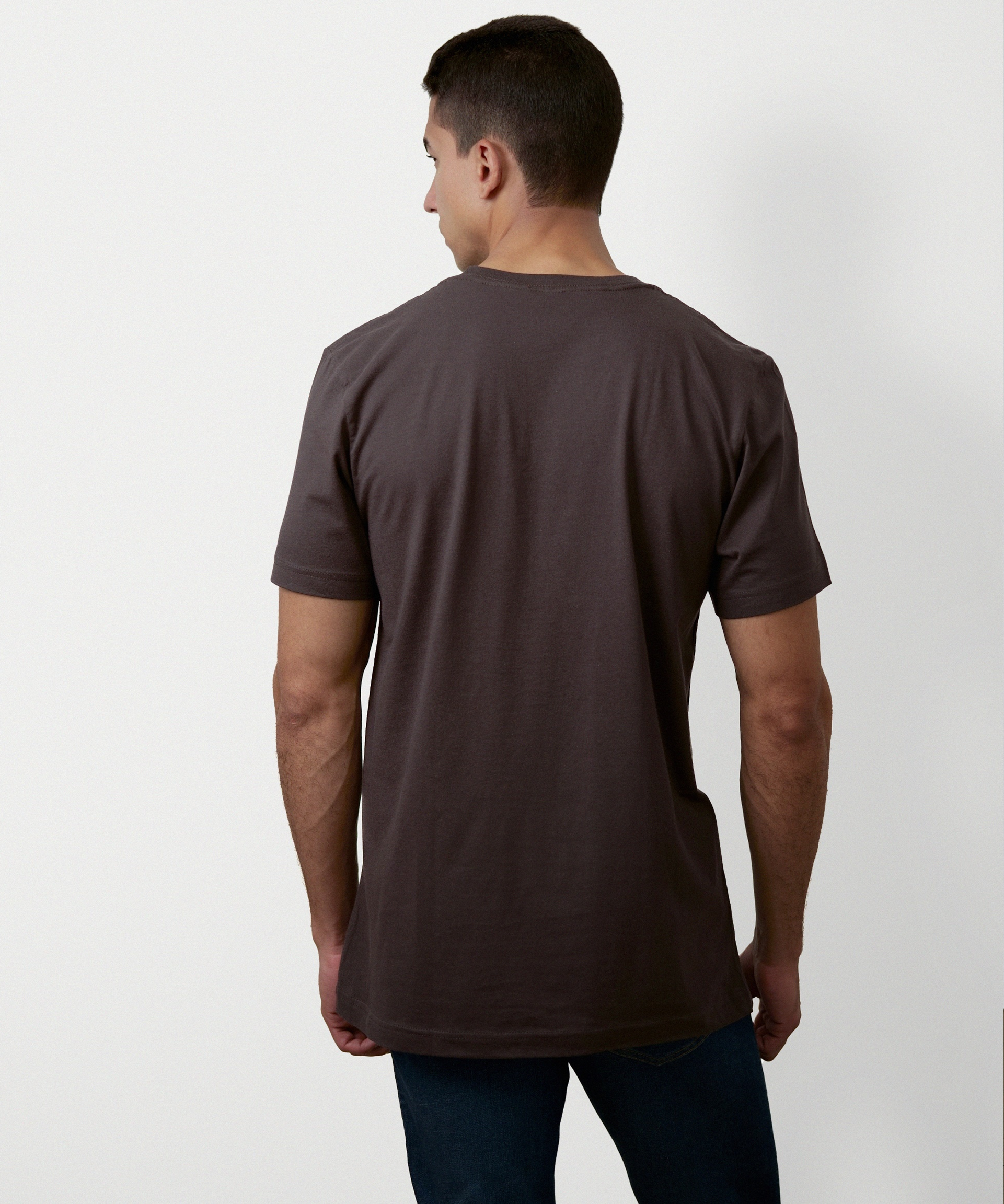 Signature Short Sleeve T-Shirt for Men (Brown)