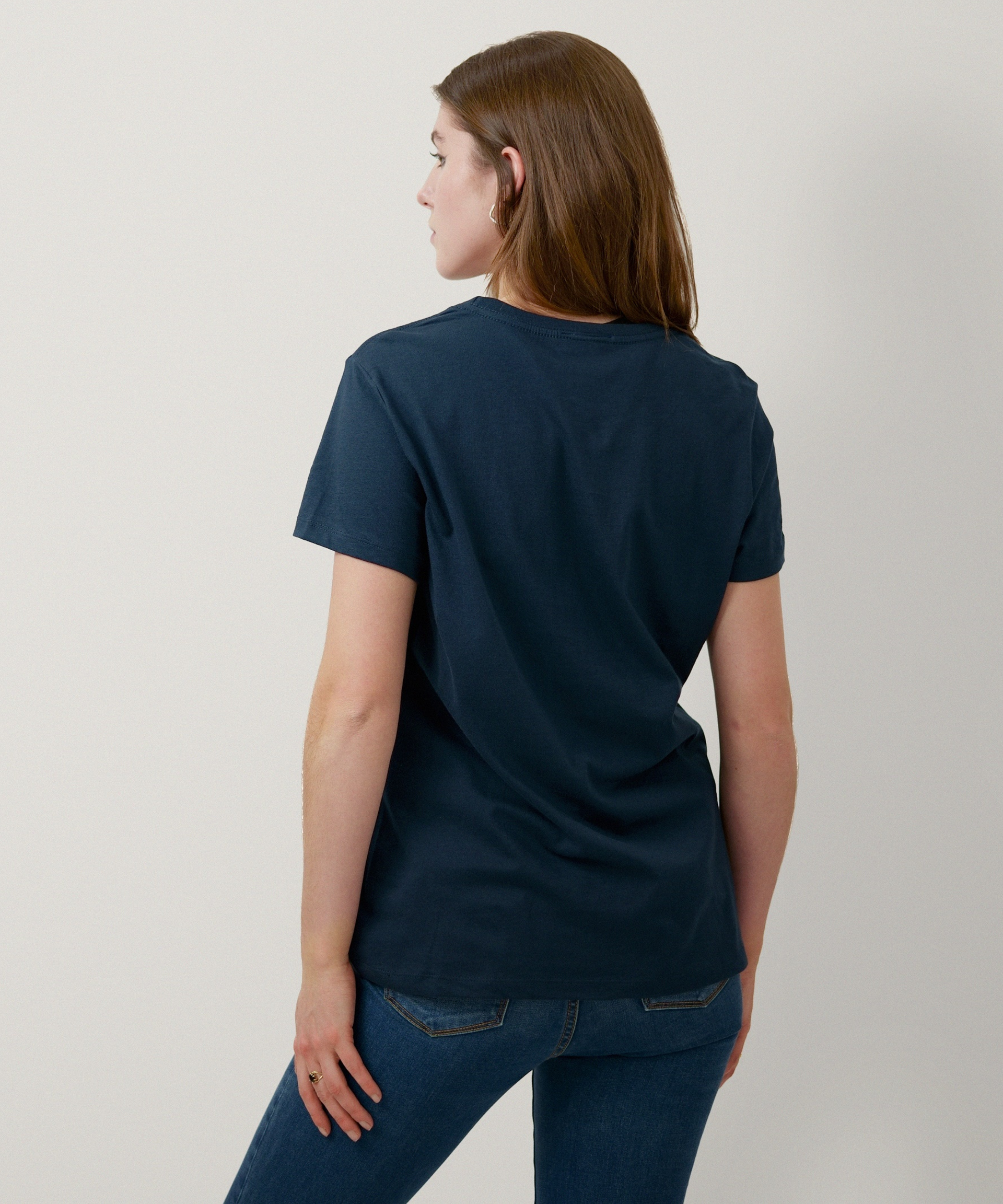 Essential Short Sleeve T-Shirt for Women (New Navy)