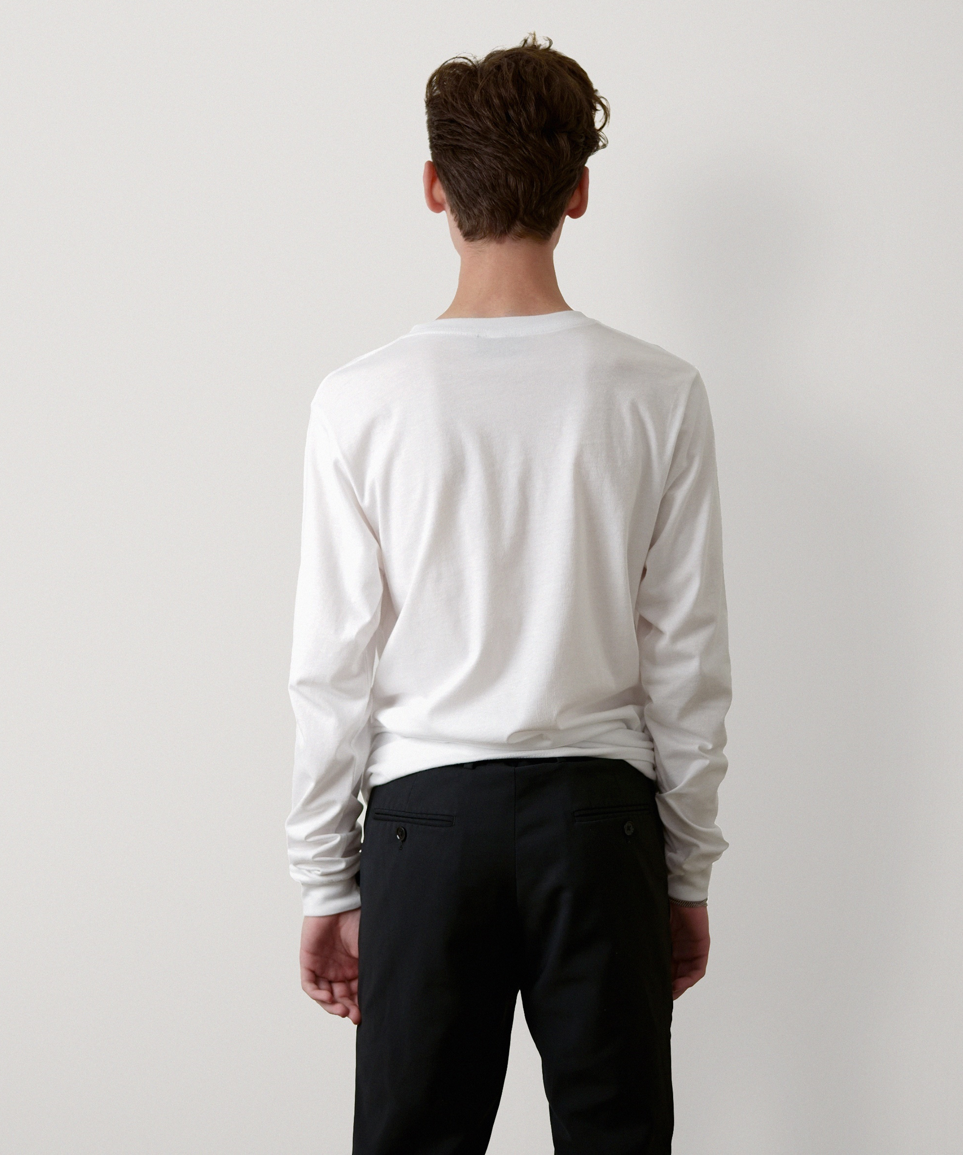 Signature Long Sleeve T-Shirt for Men (White)