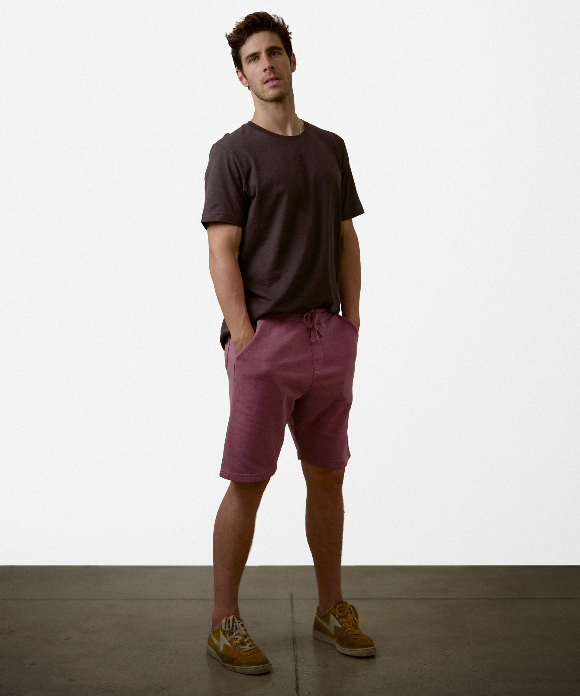 Fleece Essential Shorts (Maroon)
