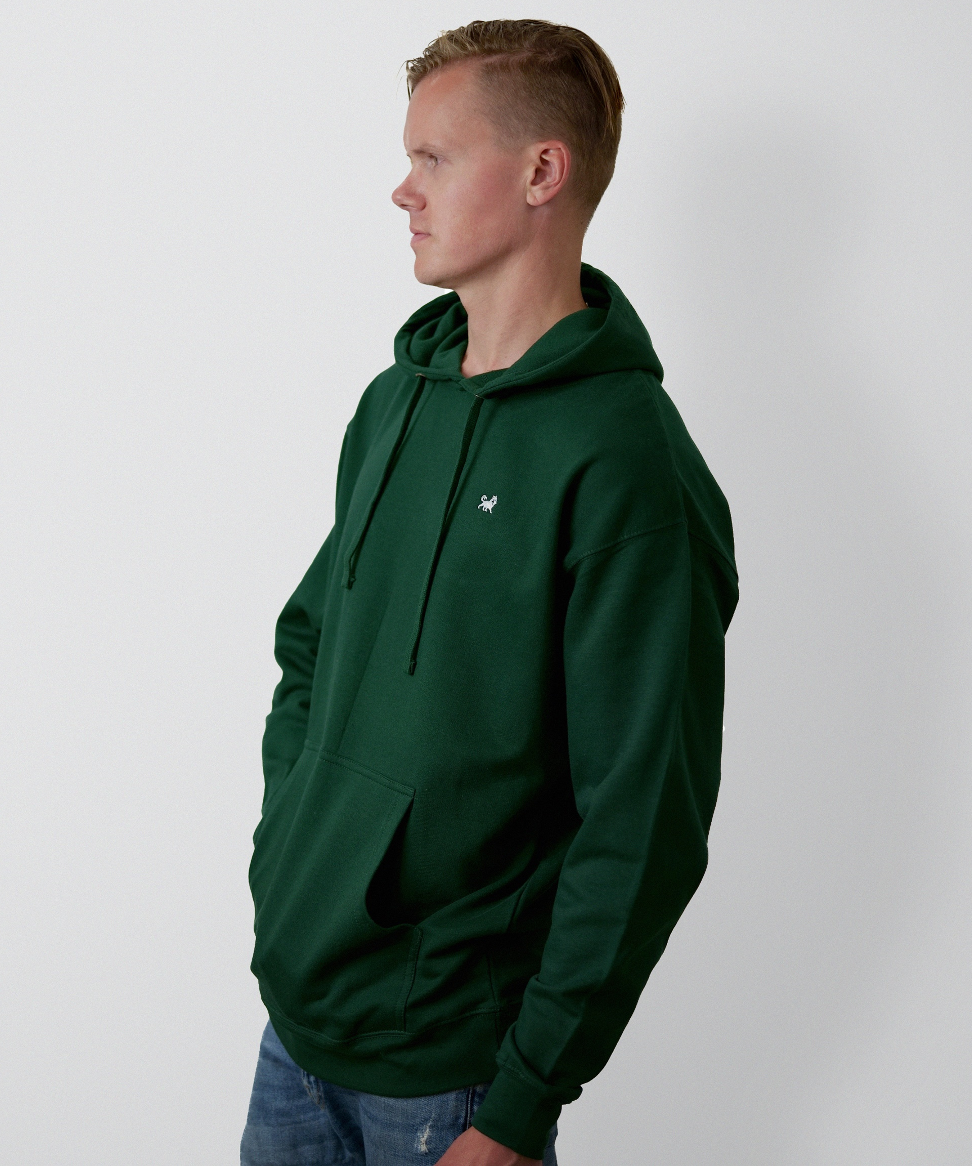 Signature Pullover Hoodie for Men (Forest Green)