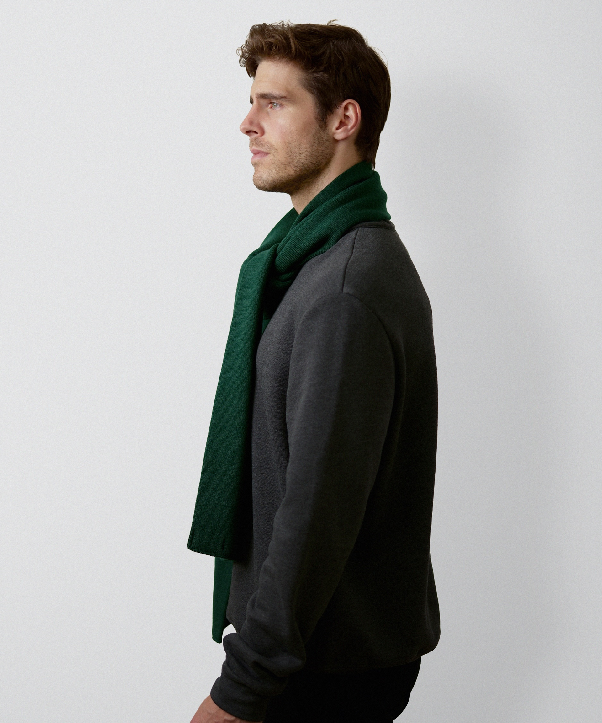 Essential Knit Scarf (Forest Green)