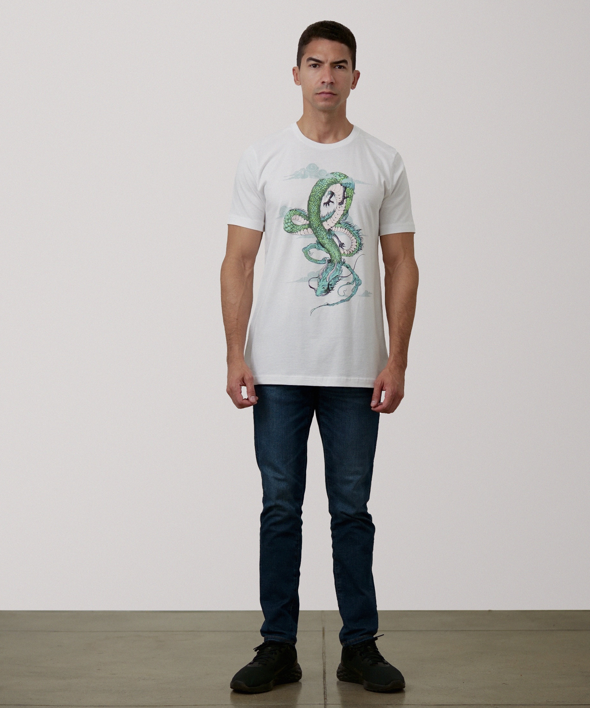 Flowing Dragon - Graphic Tee for Men