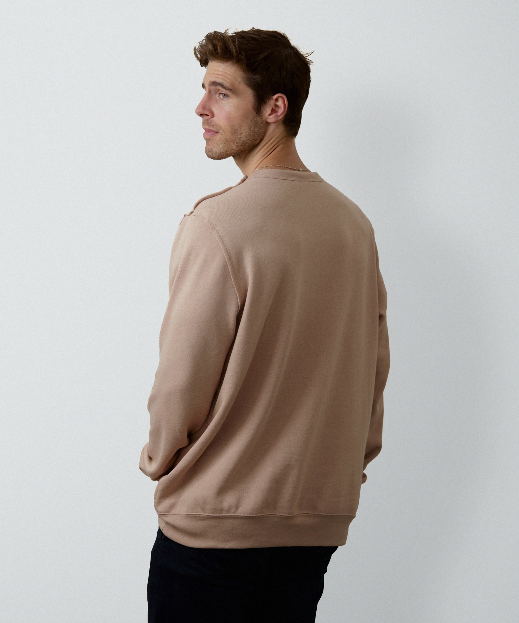 Layered Kangaroo Pocket Sweatshirt for Men