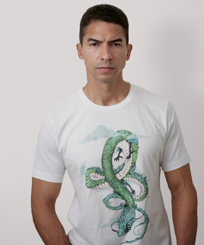 Flowing Dragon - Graphic Tee for Men